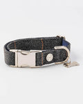 Collier en tweed gris à carreaux - Hugo&Hudson