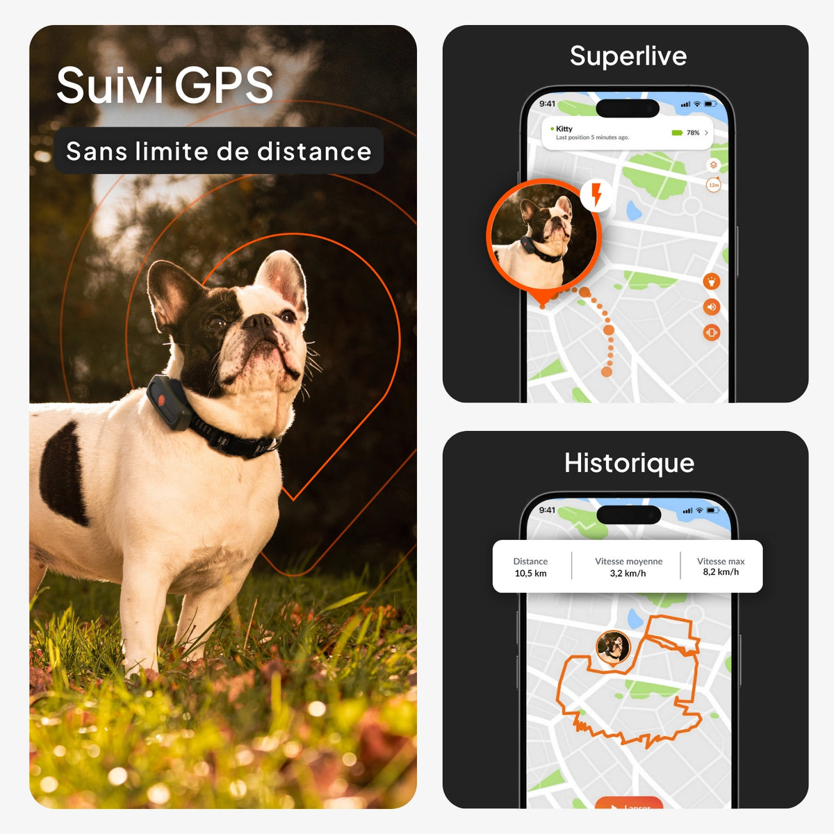 Mini Traceur GPS pour petit chien - Weenect