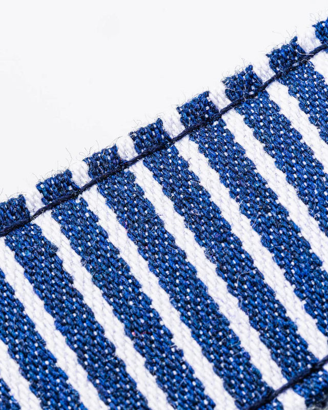 Collier en tissu rayé bleu marine - Hugo&Hudson