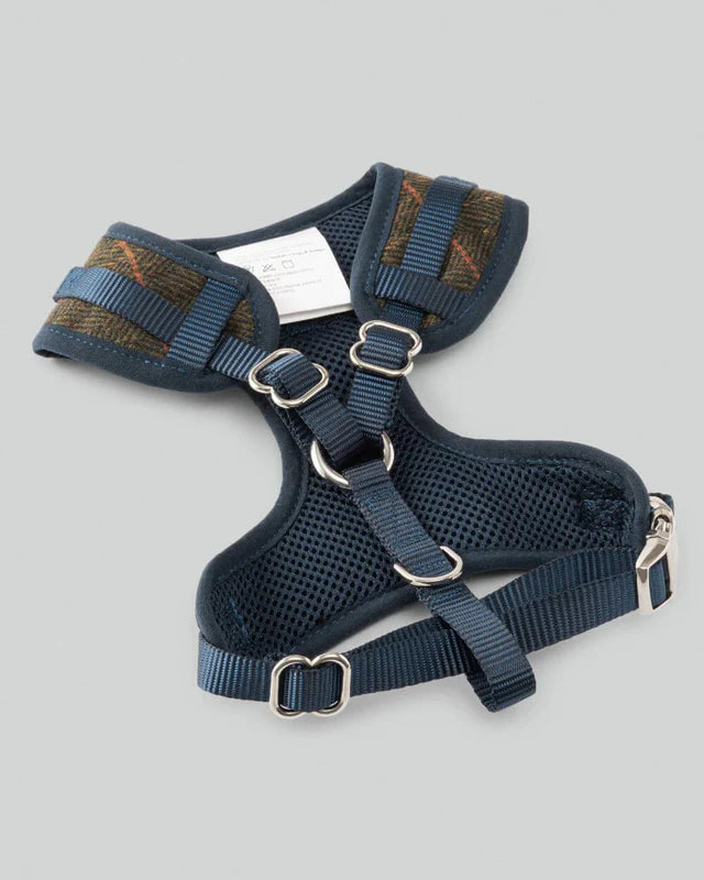 Harnais en tweed à chevrons vert foncé - Hugo&Hudson