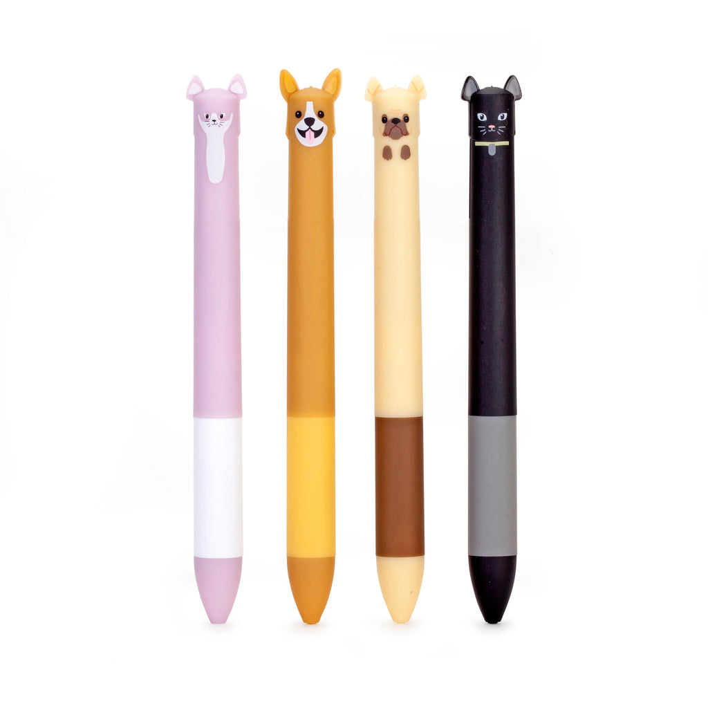Stylo chat / chien 2 couleurs - Kikkerland