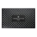 Tapis pour gamelles Chewy Vuiton à carreaux noirs - Haute Diggity Dog