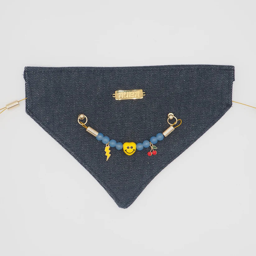 Bandana en denim - Aura Necklace