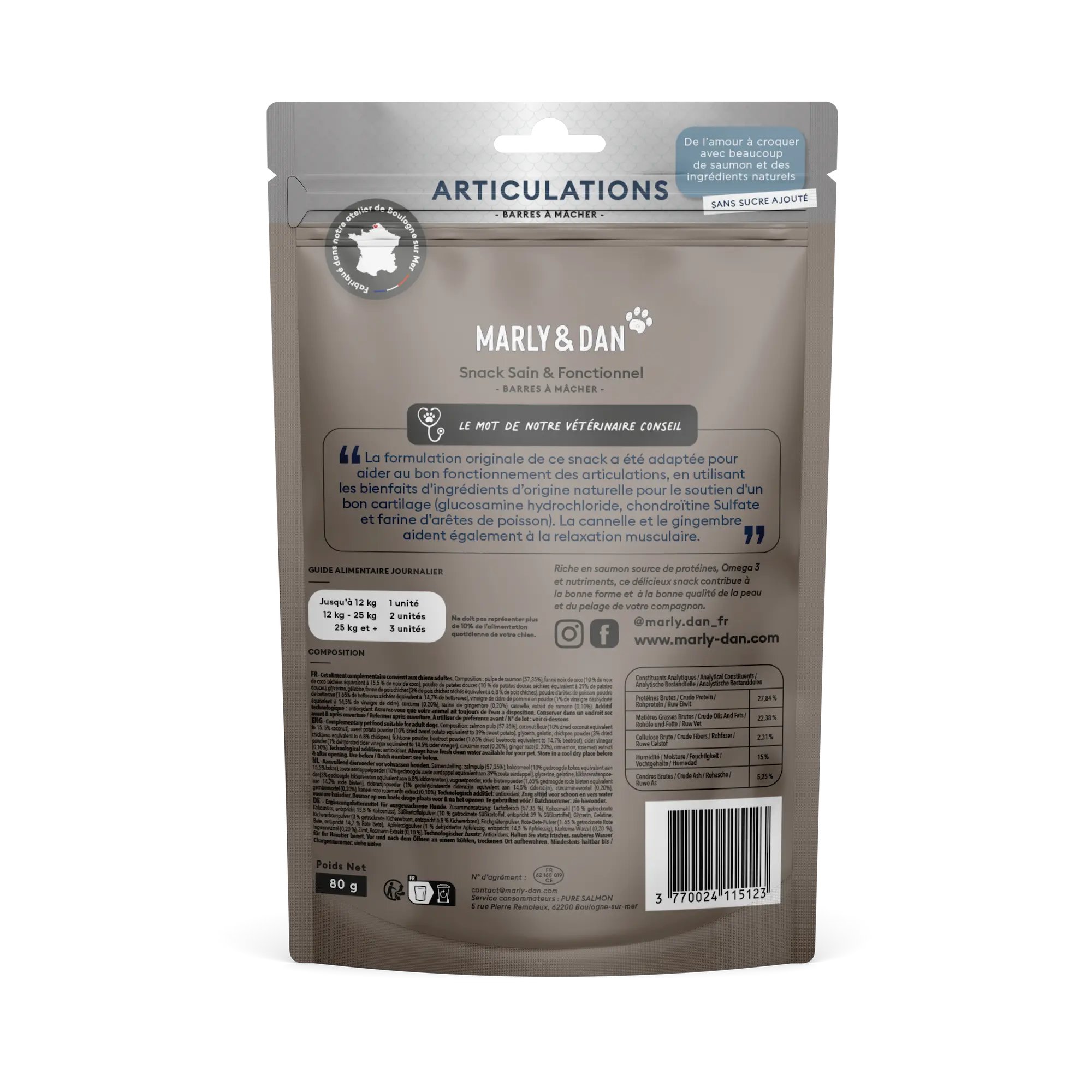Friandises Articulations pour Chien - Marly&Dan