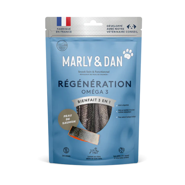 Peaux de Saumon Régénération pour chien - Marly&Dan