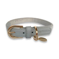 Collier en velours gris - Puppy Bohème