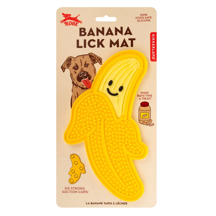 Tapis à lécher banane - Kikkerland