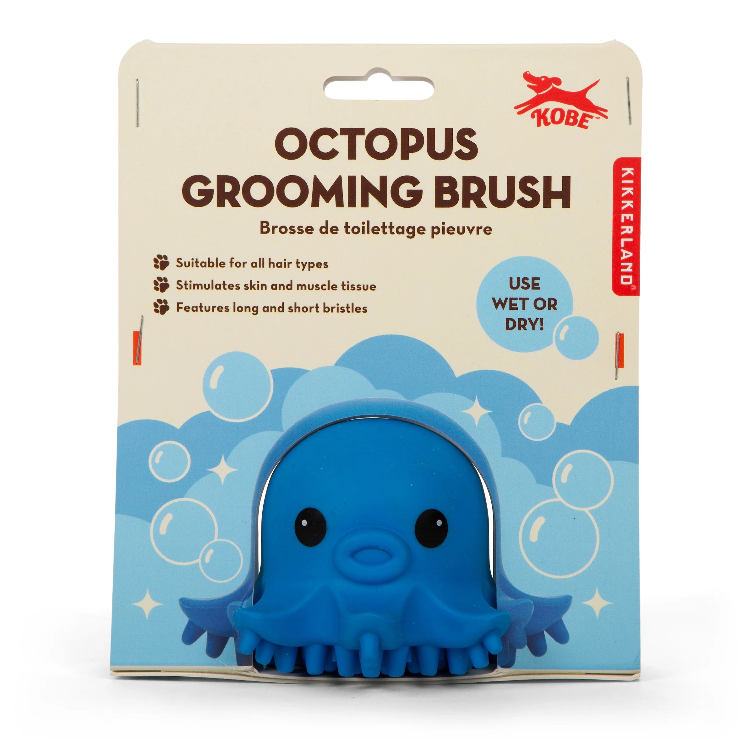 Brosse de toilettage Octopus - Kikkerland