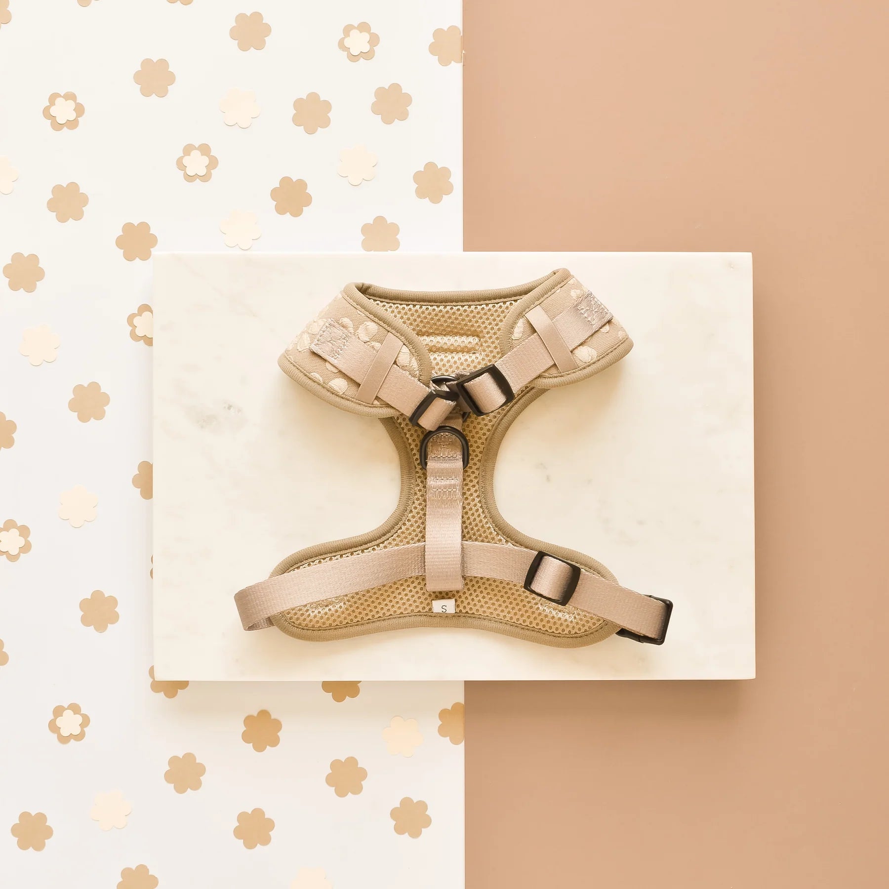 Harnais ajustable Fleur moka - Cocopup LOndon