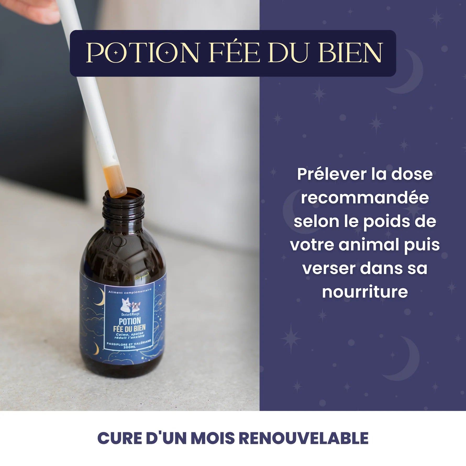 Complément alimentaire anti-stress chien - Dexter&Mango