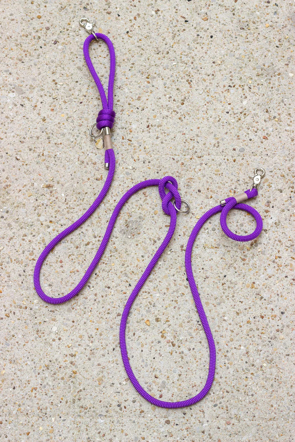Laisse en corde Deep Purple - Atelier Markiz