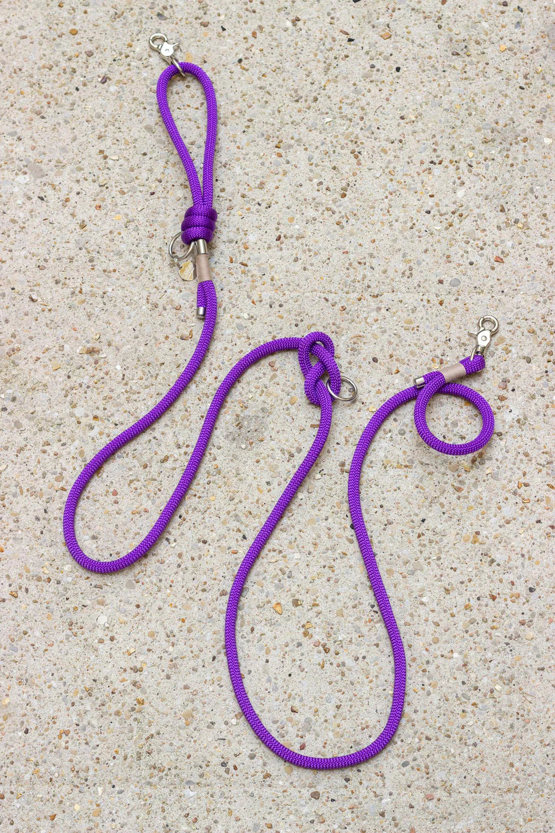 Laisse en corde Deep Purple - Atelier Markiz