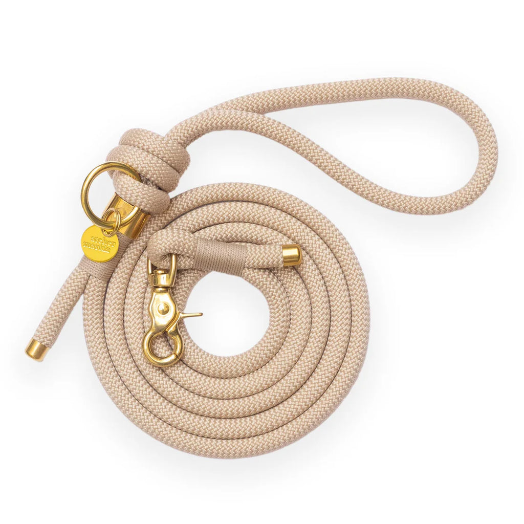 Laisse en corde Latte - Atelier Markiz