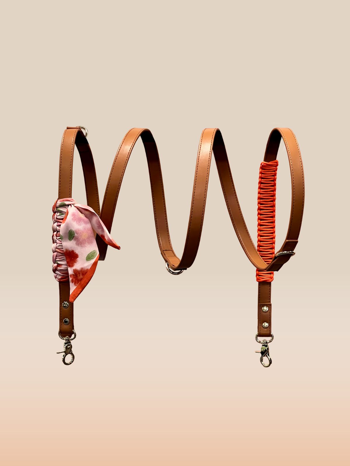 Laisse-bandana en simili cuir - Blue Pup Collection