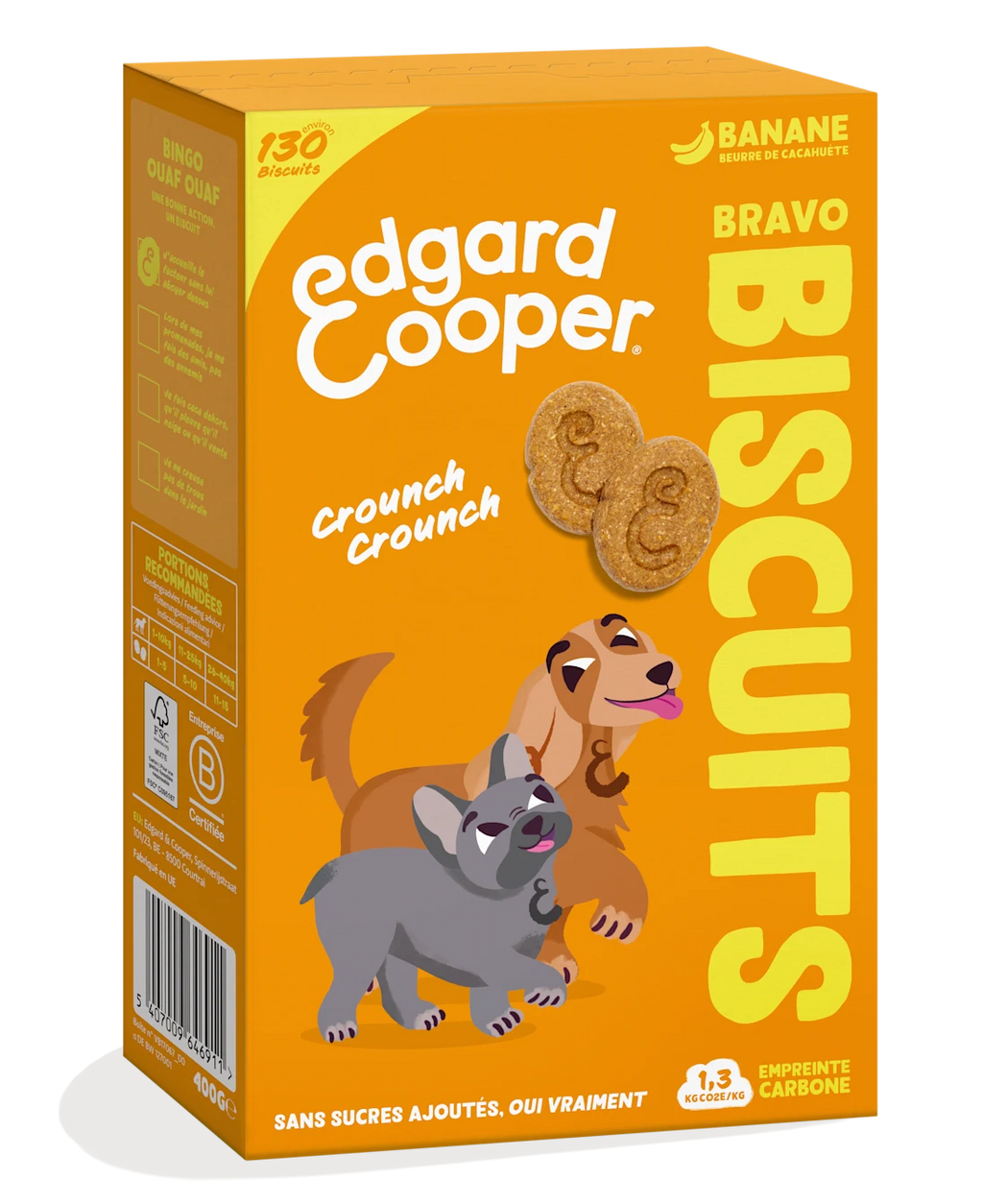Biscuits Banane et Beurre de cacahuètes 400g - Edgar&Cooper