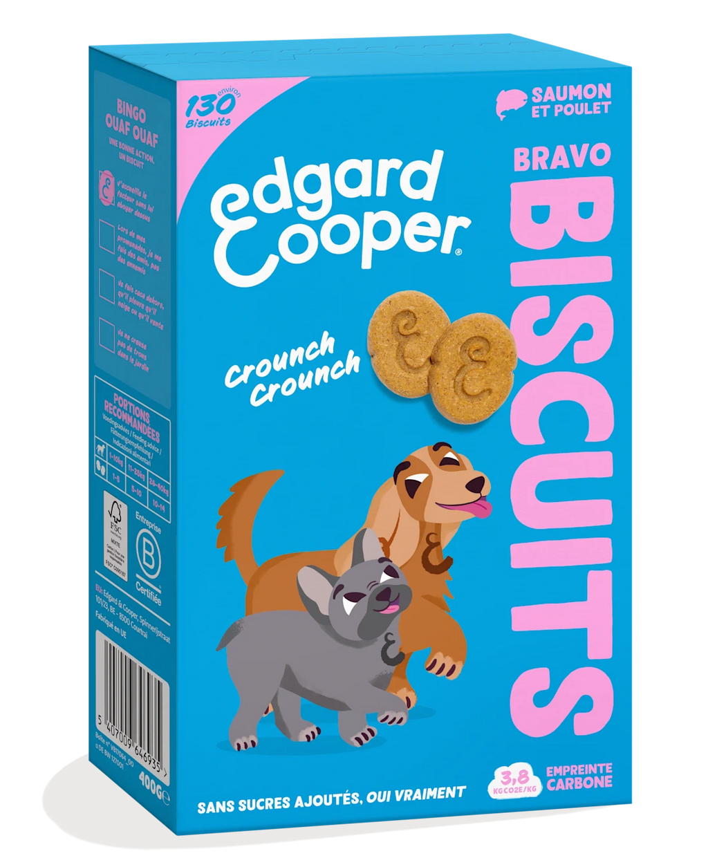 Biscuits Saumon et Poulet 400g - Edgar&Cooper
