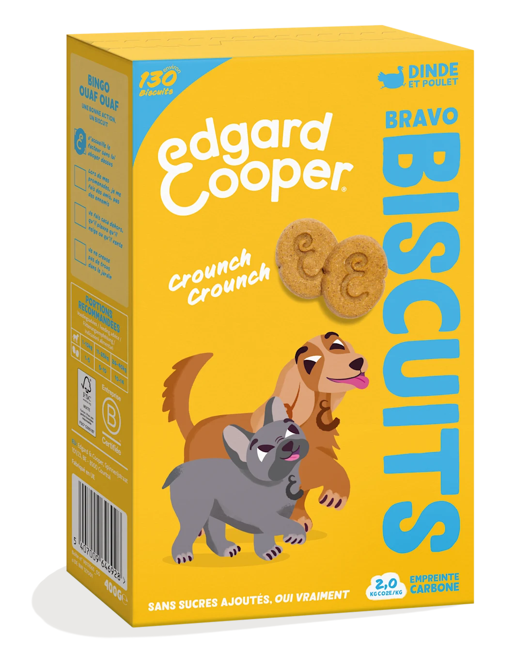 Biscuits Dinde et Poulet 400g - Edgar&Cooper