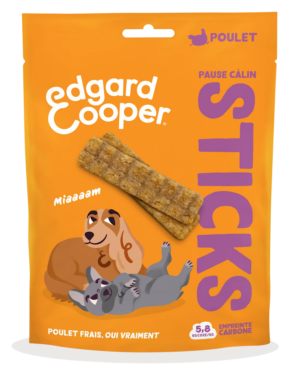 Sticks friandises Poulet 75g - Edgar&Cooper