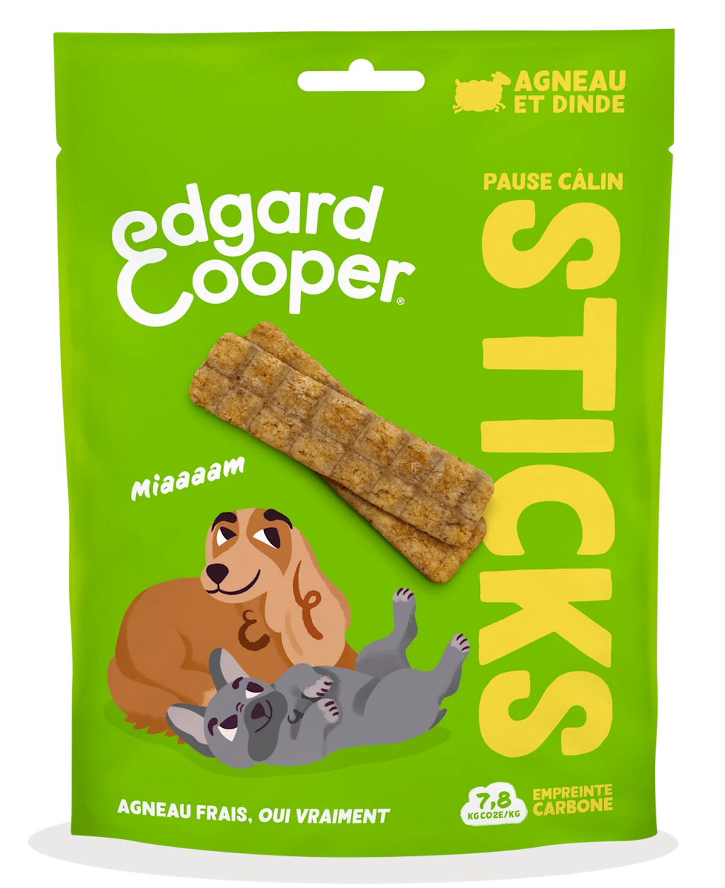Sticks friandises Agneau et Dinde 75g - Edgar&Cooper