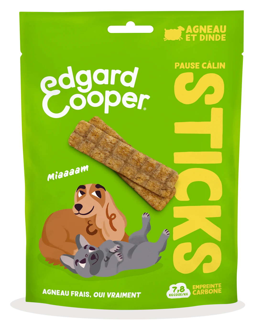 Sticks friandises Agneau et Dinde 75g - Edgar&Cooper