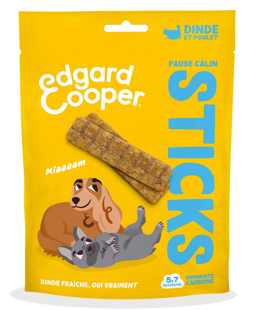 Sticks friandises Dinde et Poulet 75g - Edgar&Cooper