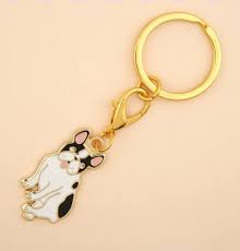 Porte-clé - Médaille Bouledogue - Coucou Suzette