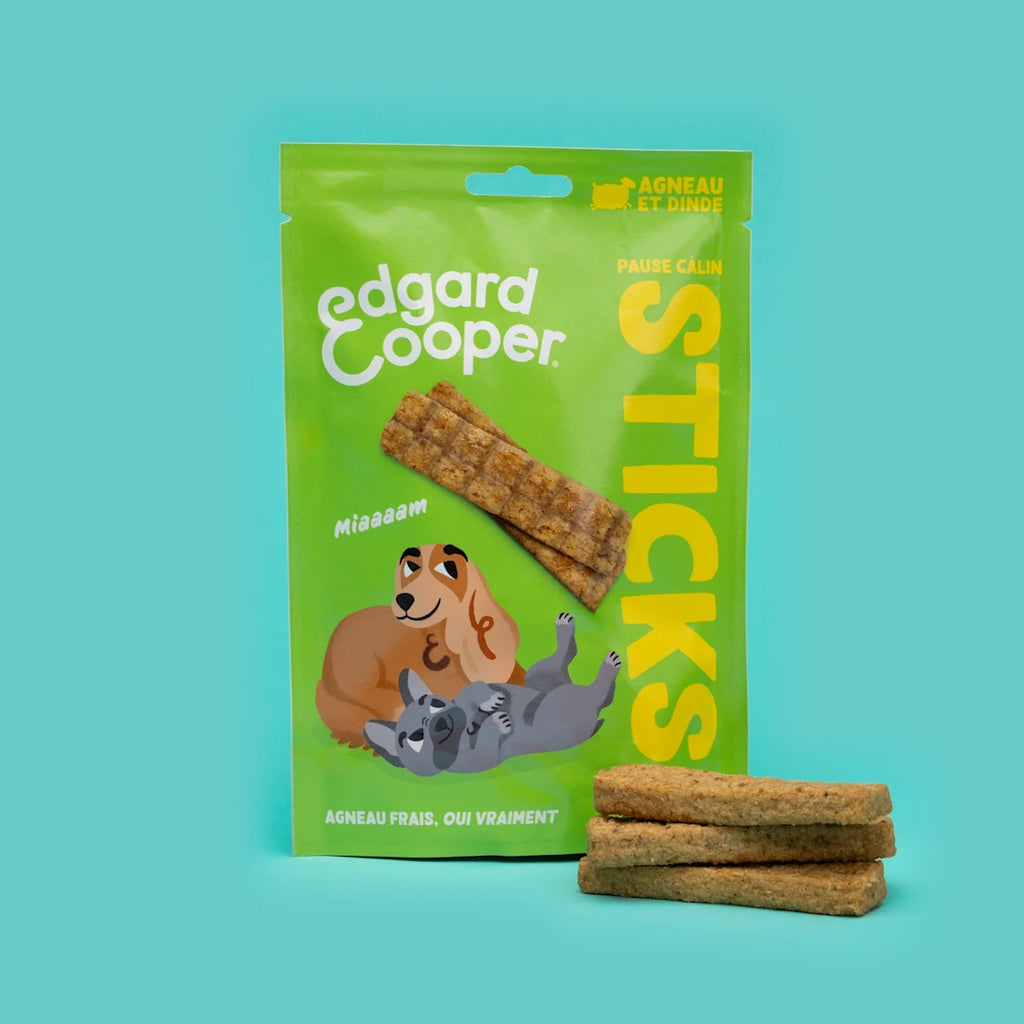 Sticks friandises Agneau et Dinde 75g - Edgar&Cooper