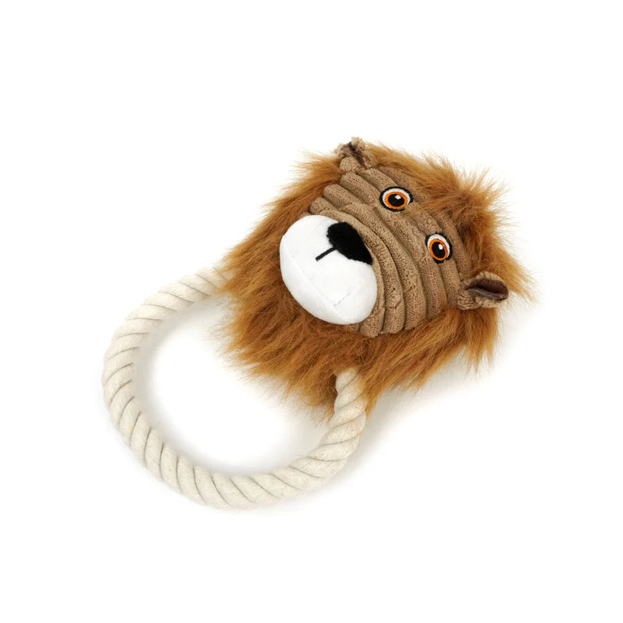 Corde à tirer et à lâcher avec lion en peluche - Spike