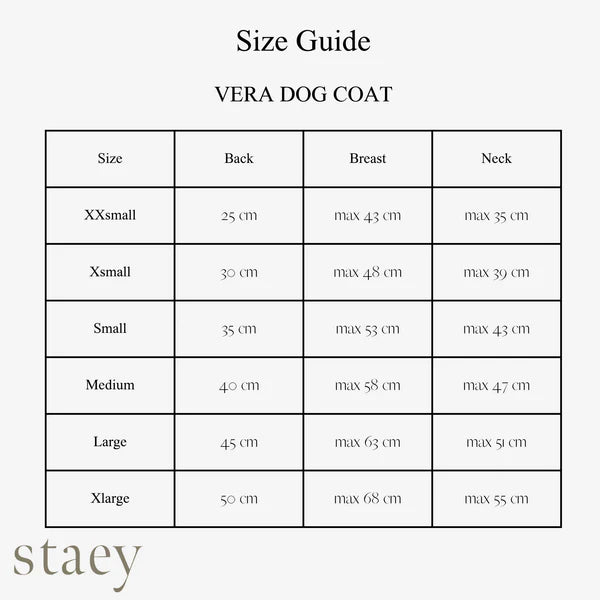 Manteau pour chien Vera avec harnais Sable - Staey