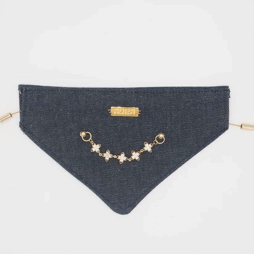 Bandana en denim - Aura Necklace