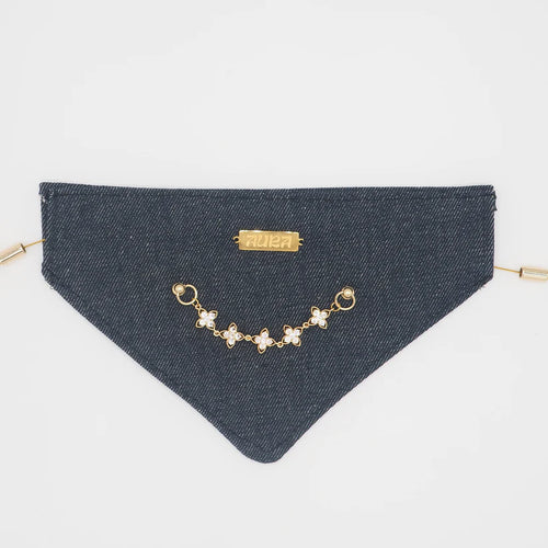 Bandana en denim - Aura Necklace