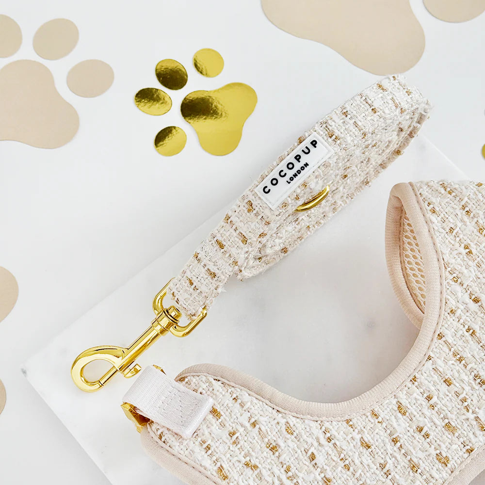 Laisse pour chiot Vanilla Textured Tweed - Cocopup London