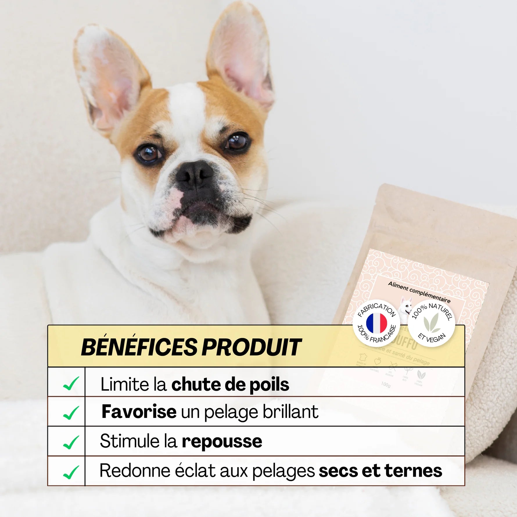 Aliment complémentaire pour un poil éclatant - Dexter&Mango