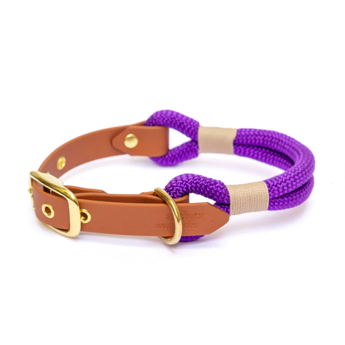 Collier en corde Deep Purple - Atelier Markiz