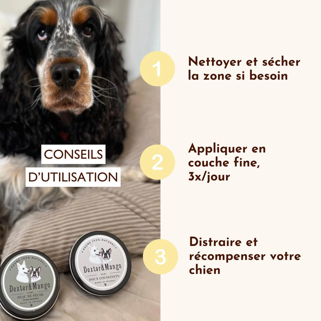 Baume irritation peau du chien - Dexter&Mango