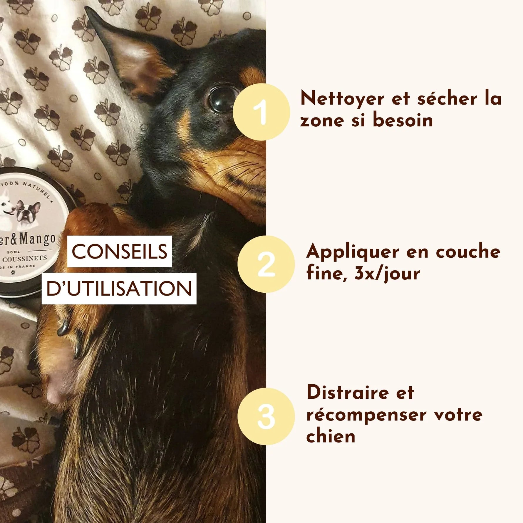 Baume coussinet chien - Dexter&Mango