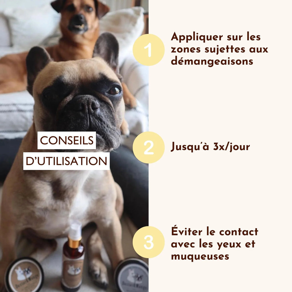 Lotion anti démangeaison chien - Dexter&Mango