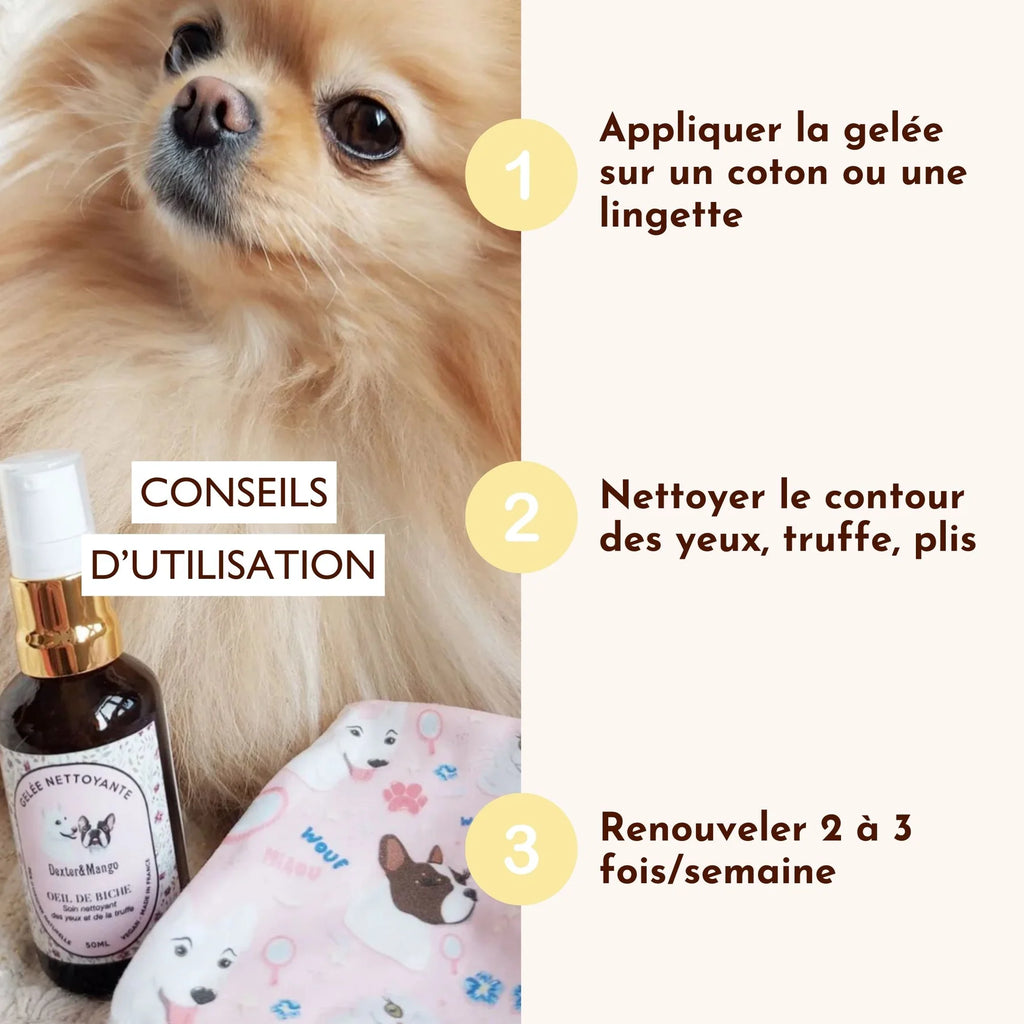 Nettoyant yeux chien - Dexter&Mango