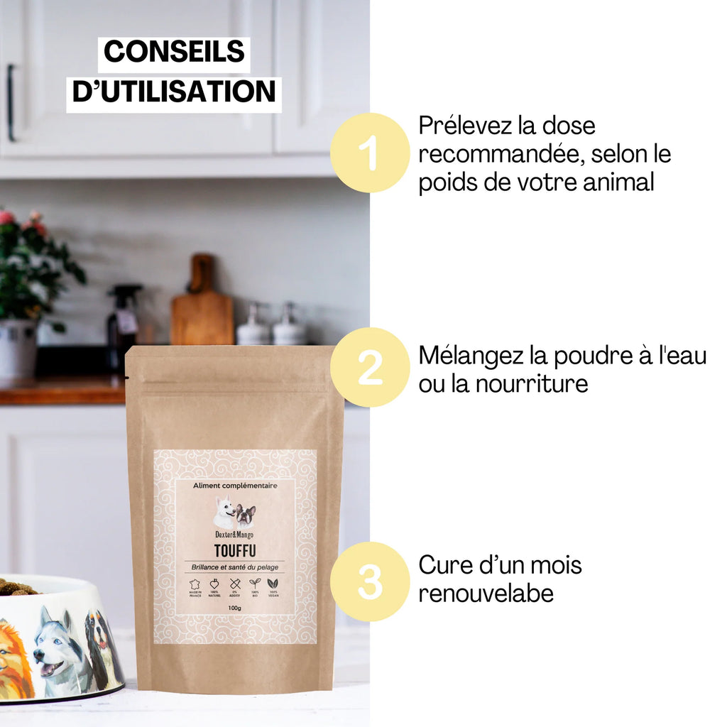 Aliment complémentaire pour un poil éclatant - Dexter&Mango
