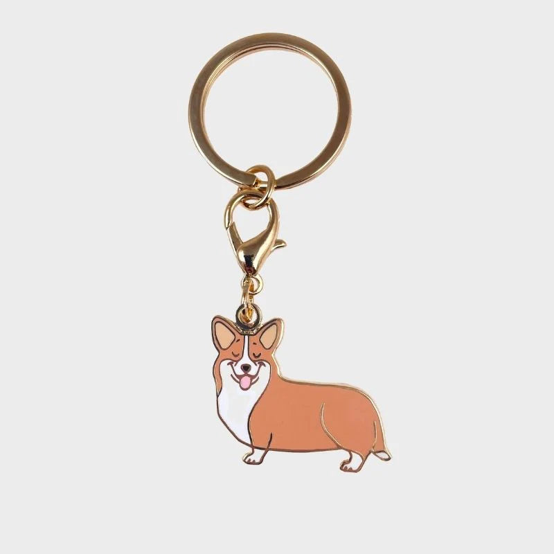 Porte-clé - Médaille Corgi - Coucou Suzette