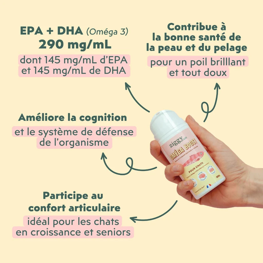 Huile Oméga Boost Chat - Ziggy