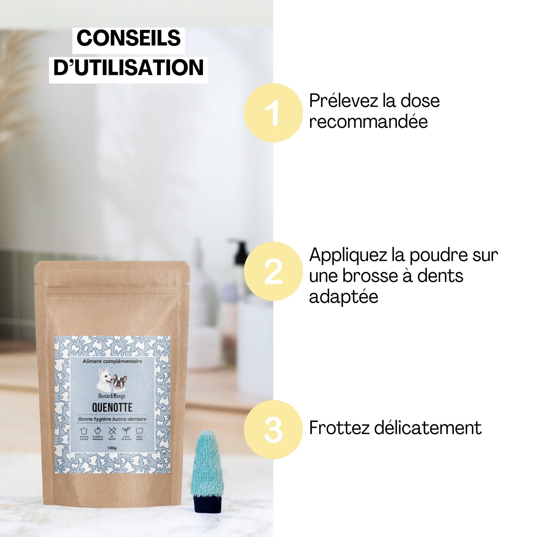 Aliment complémentaire hygiène dentaire - Dexter&Mango