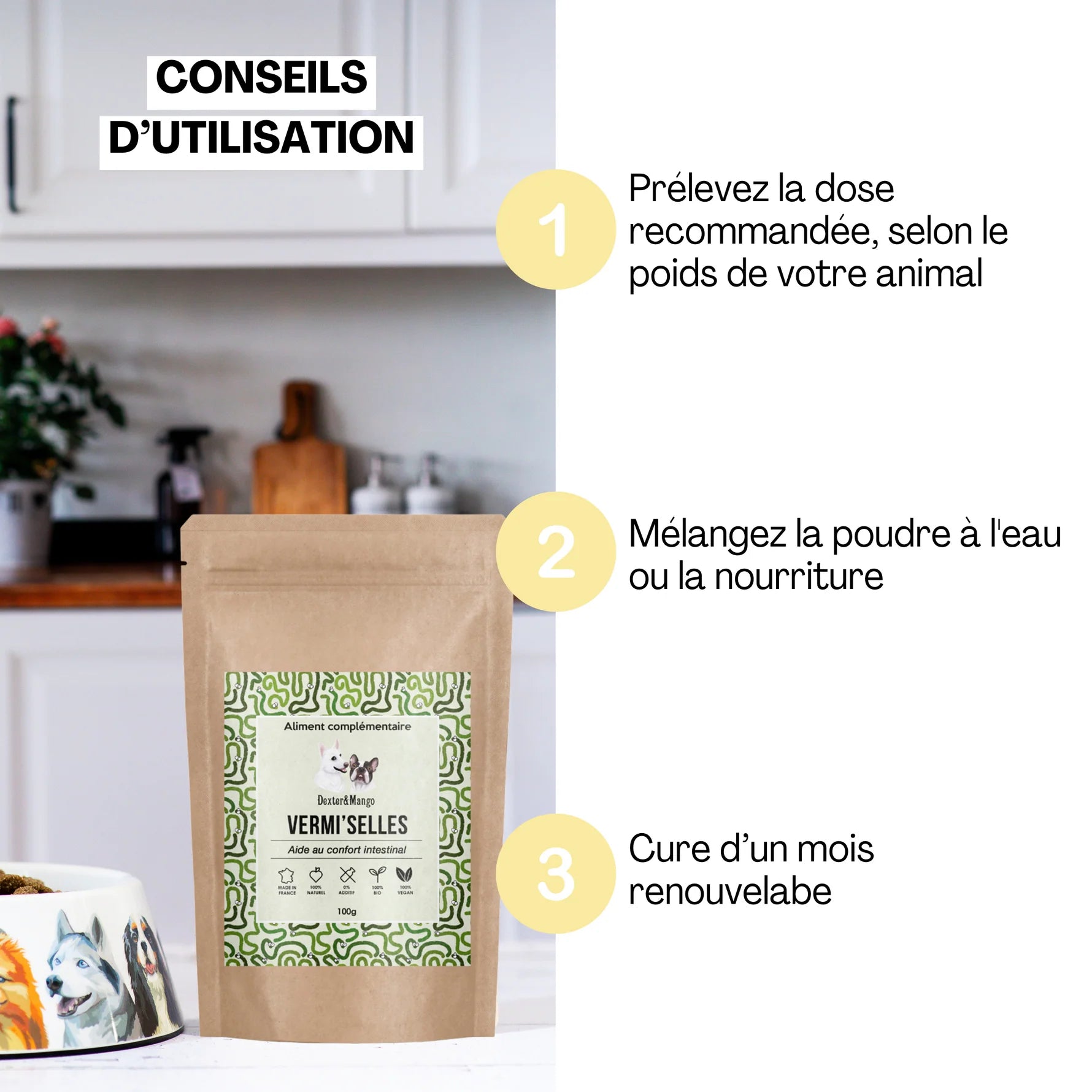 Aliment complémentaire digestion - Dexter&Mango