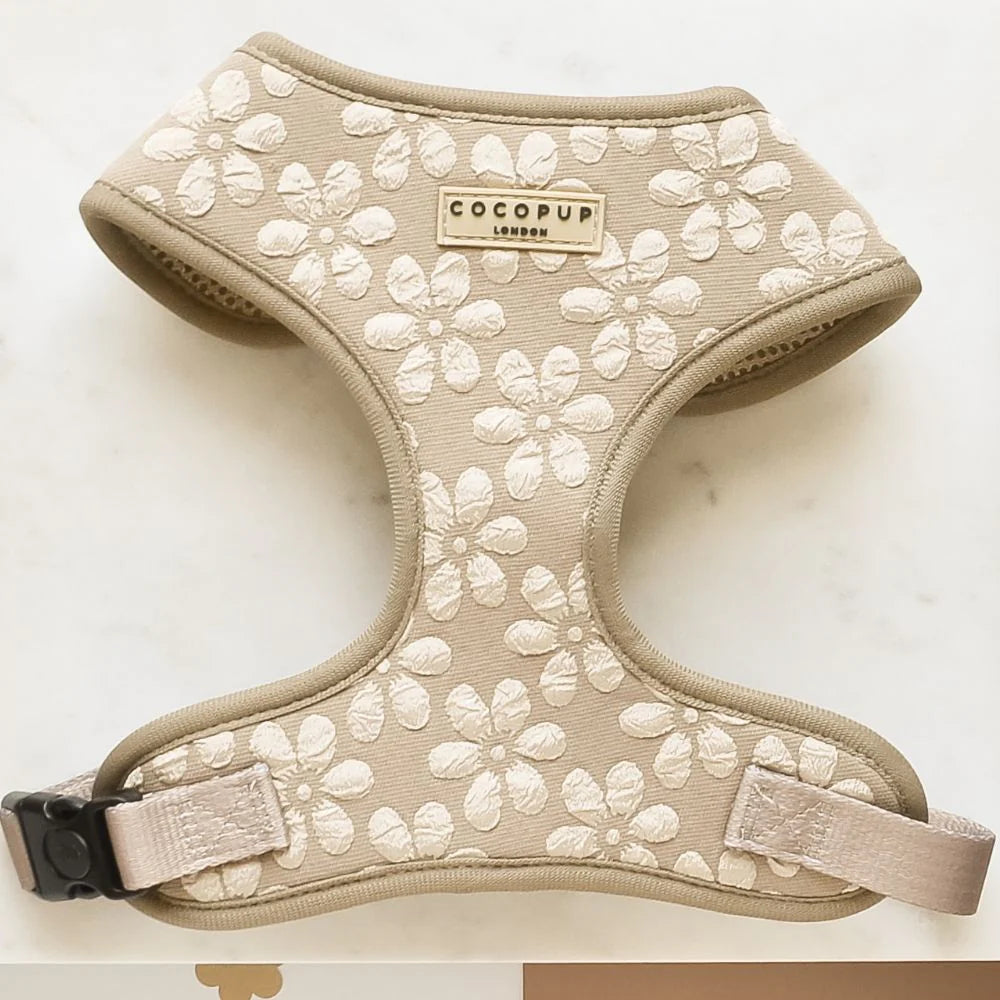 Harnais ajustable Fleur moka - Cocopup LOndon