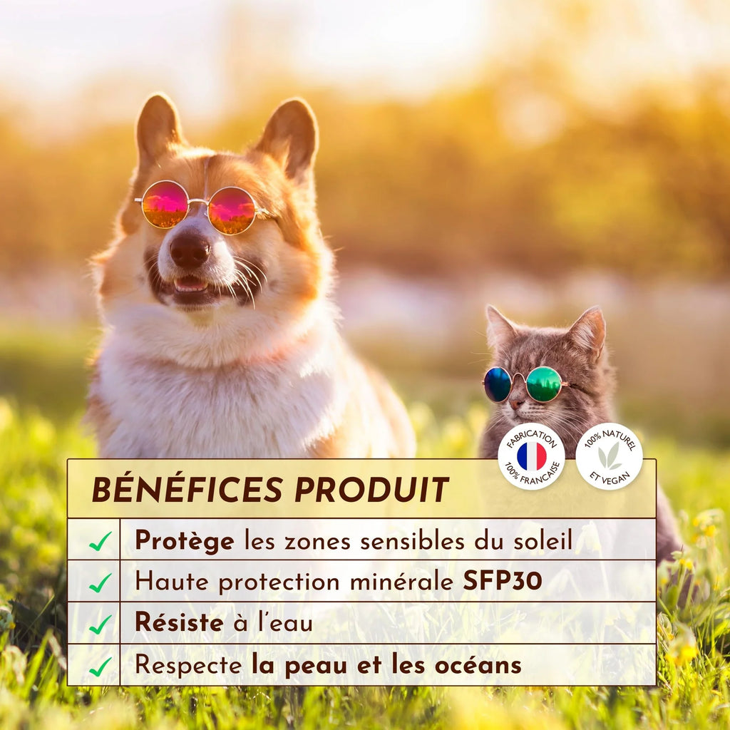Crème solaire chien et chat SPF30 - Dexter&Mango