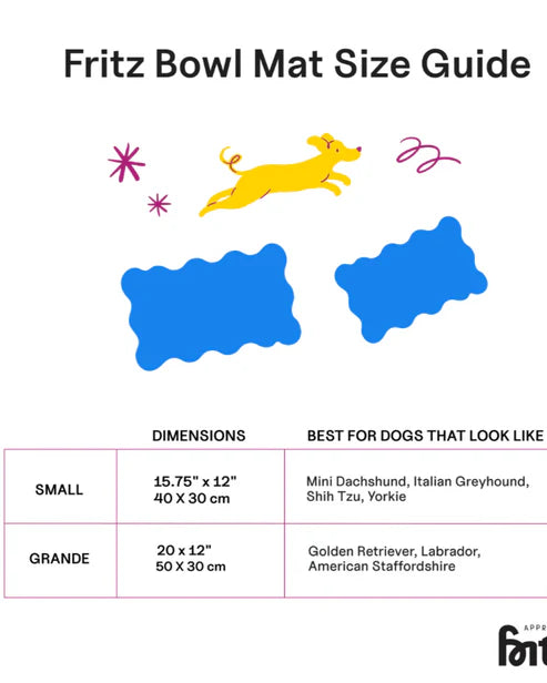 Tapis pour gamelle en silicone - Approved by Fritz